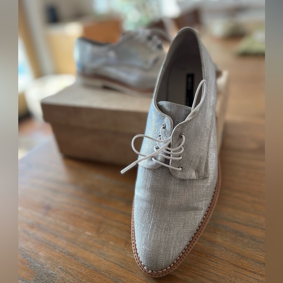 Miista Silver Metallic Oxford Shoes - Picture 8 of 9
